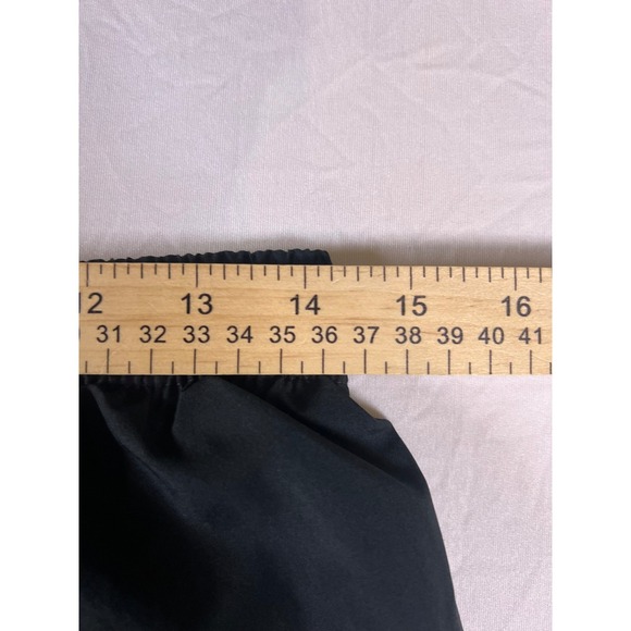 Nike Women Running Shorts Black White Mesh Inset Athletic Size M - Picture 4 of 6